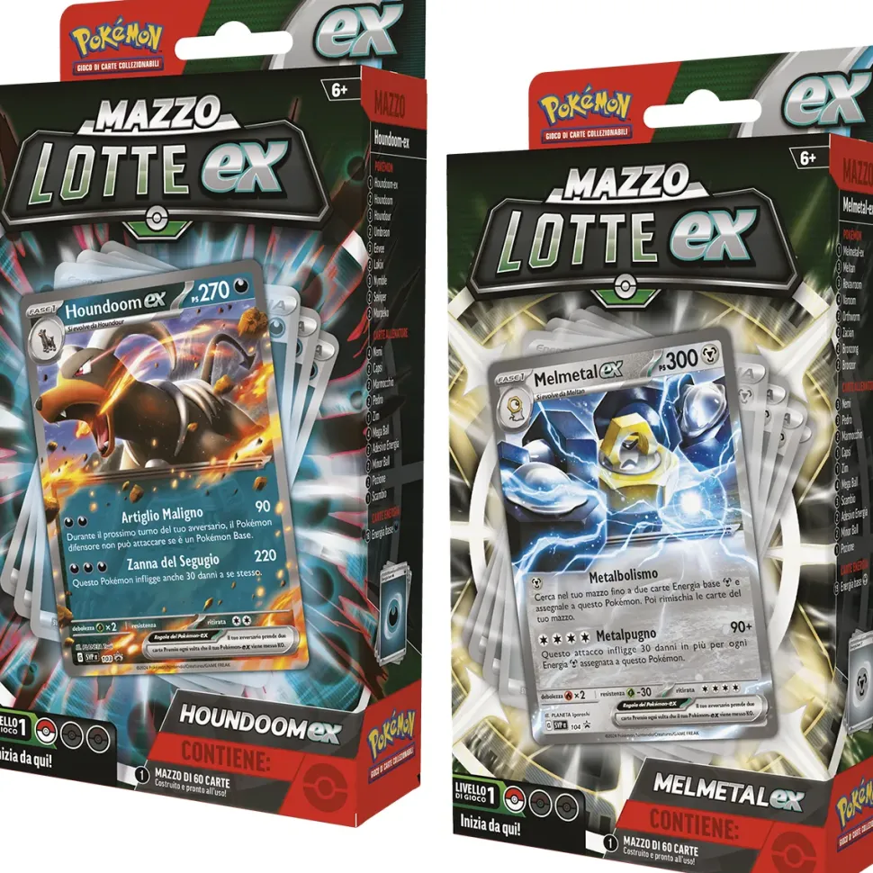 Pokemon Mazzi Lotte Ex Melmetal-Ex E Houndoom-Ex