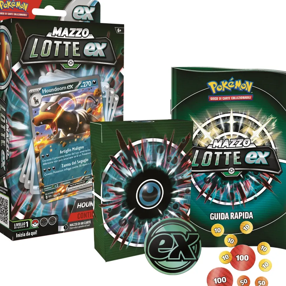 Pokemon Mazzi Lotte Ex Melmetal-Ex E Houndoom-Ex