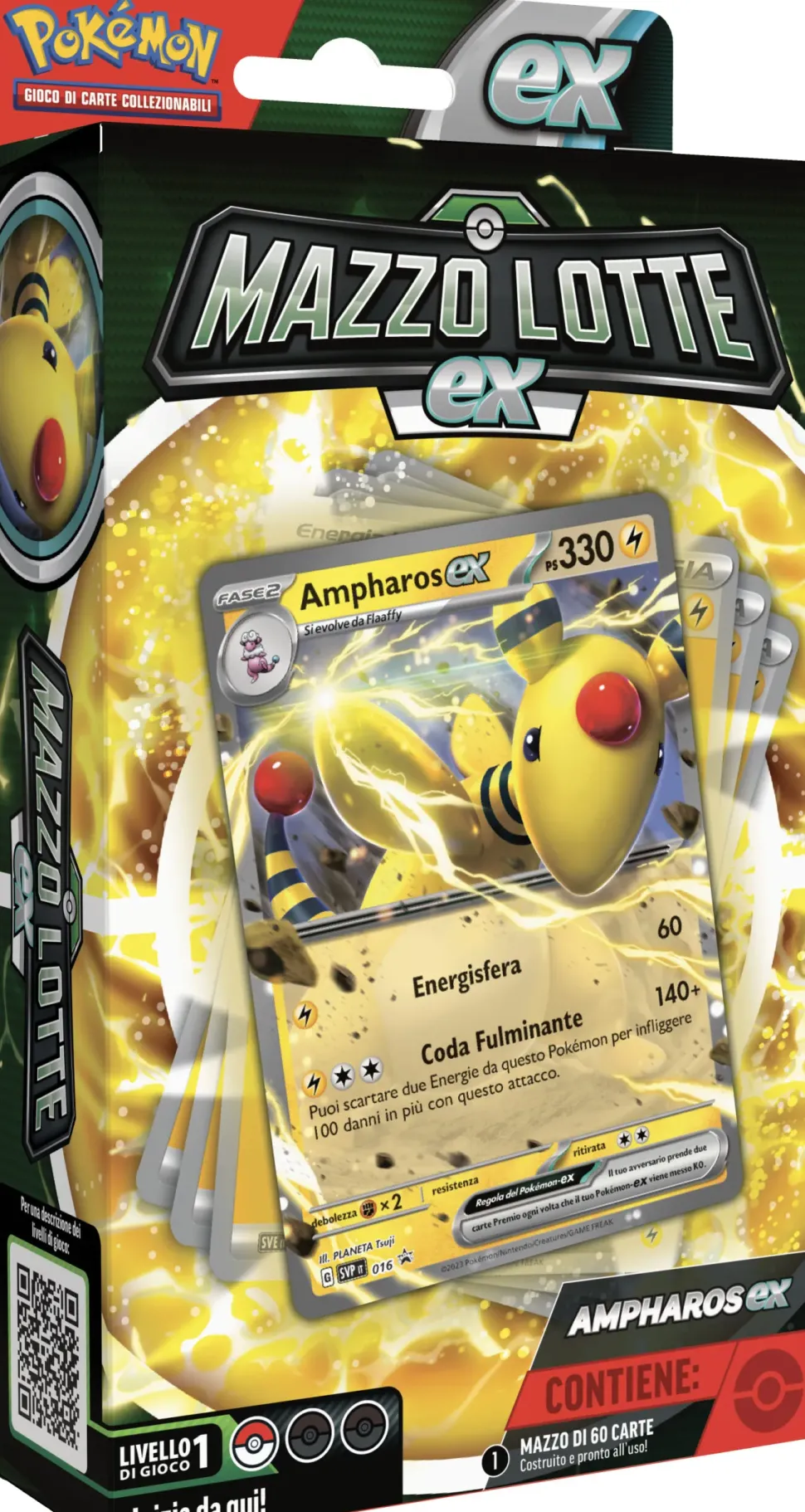 Pokemon Mazzo Lotte Ex Ampharos-Ex / Lucario-Ex