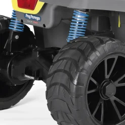 Polaris Sportsman Pro Citrus Peg Perego- L'Emozione Di Guidare Un Quad Elettrico Con Prestazioni Di Alto Livello Su Tutti I Terreni. Ruote Gommate E 2 Motori Silenziosi Con Una Potenza Di Ben 840W. 6 Anni +.