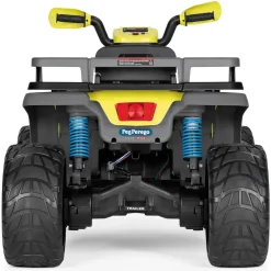 Polaris Sportsman Pro Citrus Peg Perego- L'Emozione Di Guidare Un Quad Elettrico Con Prestazioni Di Alto Livello Su Tutti I Terreni. Ruote Gommate E 2 Motori Silenziosi Con Una Potenza Di Ben 840W. 6 Anni +.