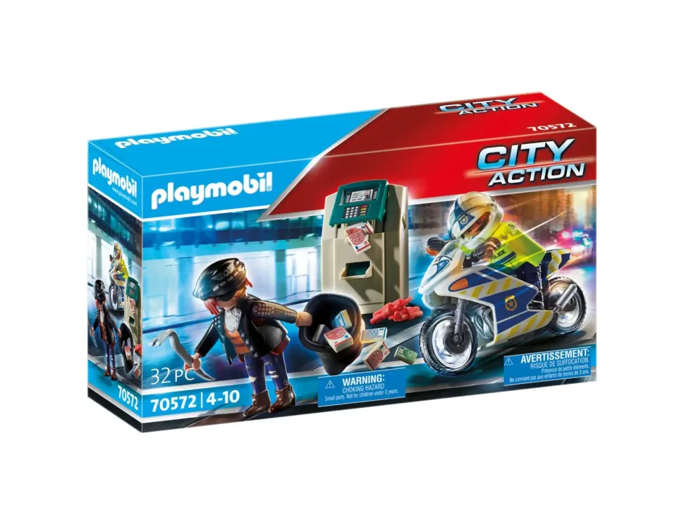 Poliziotto In Moto E Ladro