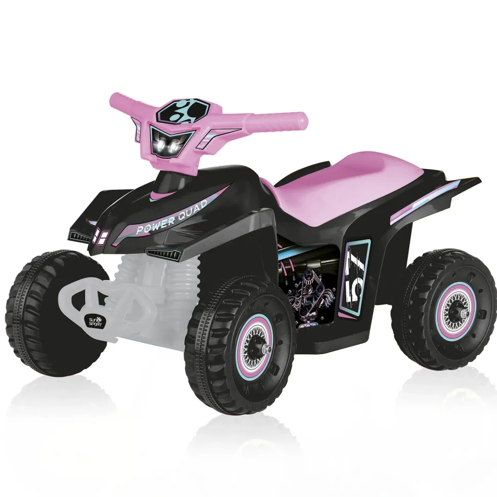 Quad Elettrico Per Bambini Grandi Ruote, Stabilita E Guida Realistica Fino A 2,7 Km/H Peso Massimo Supportato 50 Kg Disponibile In Due Varianti