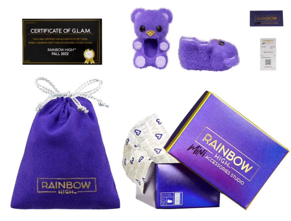 Rainbow High Mini Accessori Studio Scarpe 25+ Paia Collezionabili -Contiene 1 Paio Di Scarpe Di Alta Gamma