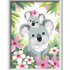 Ravensburger Creart Per Bambini, Kit Per Dipingere Con I Numeri, 9+, Serie D, Sweet Koala