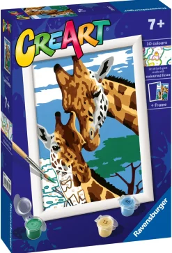 Ravensburger Creart Serie D: Scoiattolo Glitter, Kit Per Dipingere Con I Numeri, Gioco Creativo Per Bambini 7+ Anni