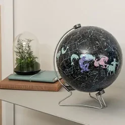 Ravensburger 3D Puzzle Globo Glow In The Dark Costellazioni, Impara Al Geografia In Inglese, 180 Pezzi, 6+ Anni