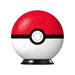 Ravensburger 3D Puzzle Pokemon Pokeball Classica Rossa, 54 Pezzi, 6+ Anni