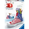 Ravensburger 3D Puzzle Portapenne Sneaker Usa Flag Edition, 108 Pezzi, 8+ Anni