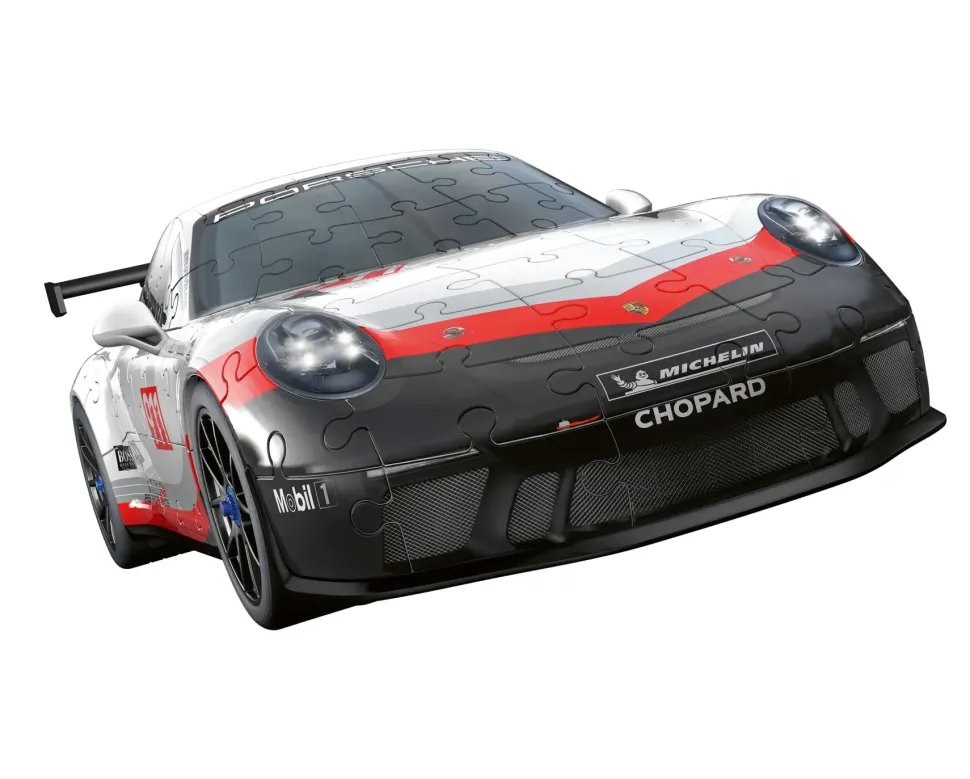 Ravensburger 3D Puzzle Porsche 911 Gt3 Cup, Veicolo, 108 Pezzi, 10+ Anni