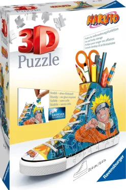 Ravensburger 3D Puzzle Portapenne Sneaker Naruto, 108 Pezzi, 8+ Anni