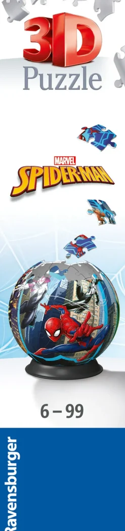 Ravensburger 3D Puzzle Puzzle Ball Spiderman, 72 Pezzi, 6+ Anni