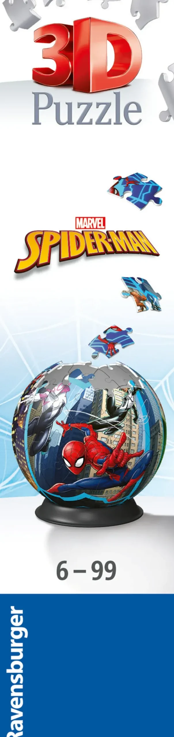 Ravensburger 3D Puzzle Puzzle Ball Spiderman, 72 Pezzi, 6+ Anni