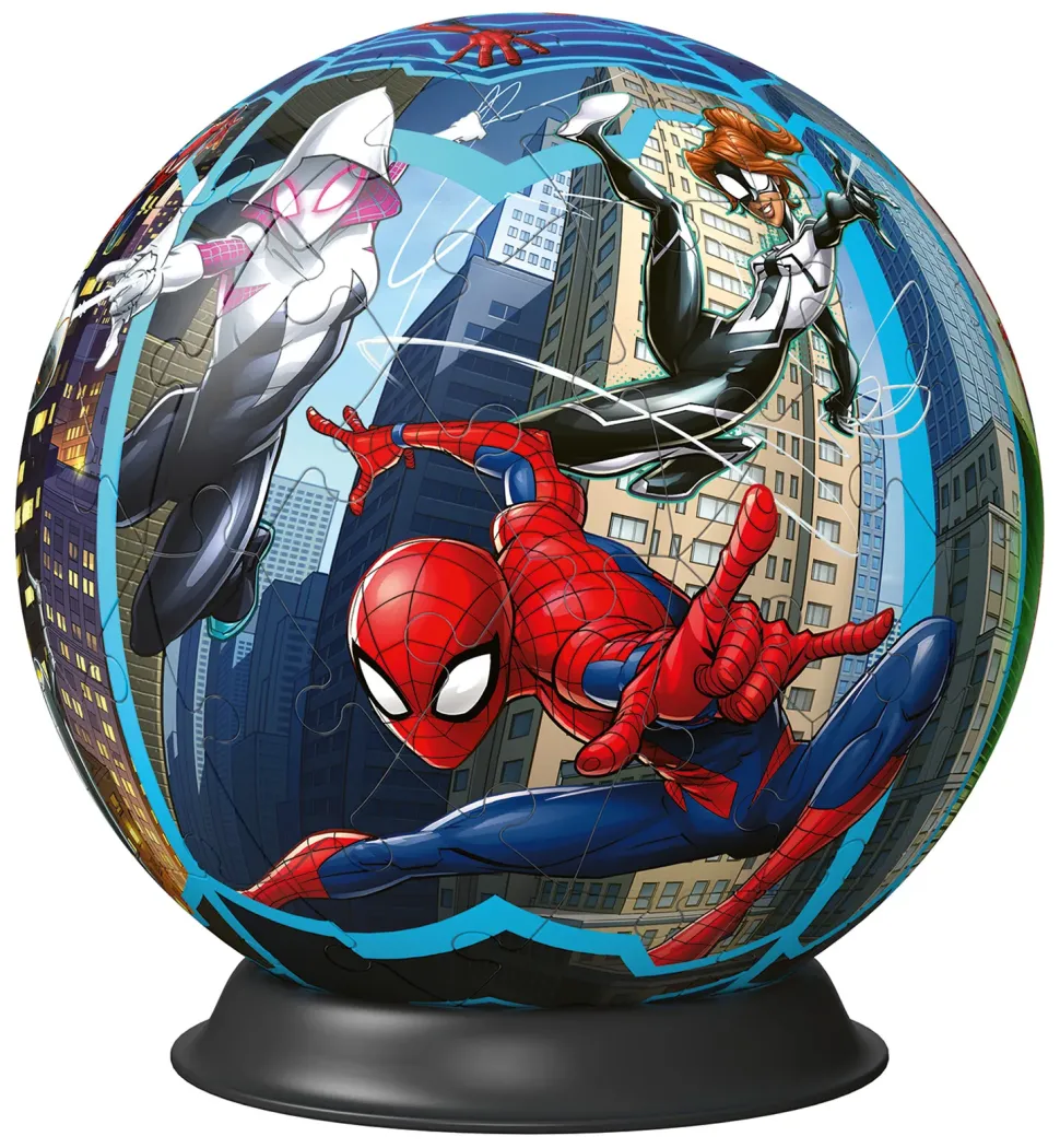 Ravensburger 3D Puzzle Puzzle Ball Spiderman, 72 Pezzi, 6+ Anni