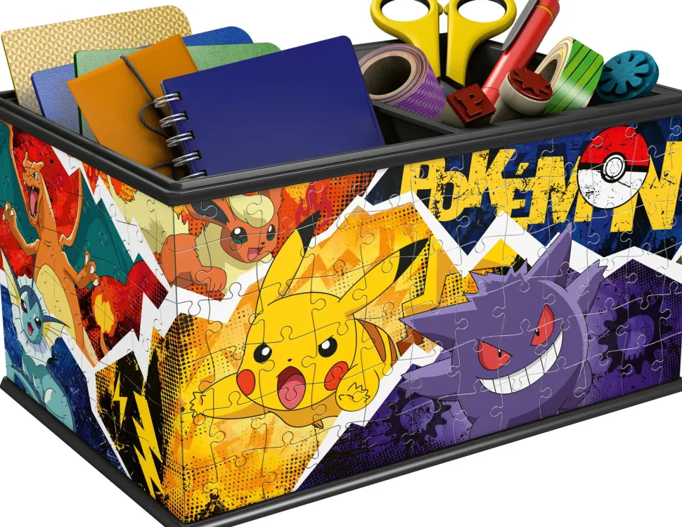Ravensburger 3D Puzzle Storage Box Pokemon, 216 Pezzi, 8+ Anni