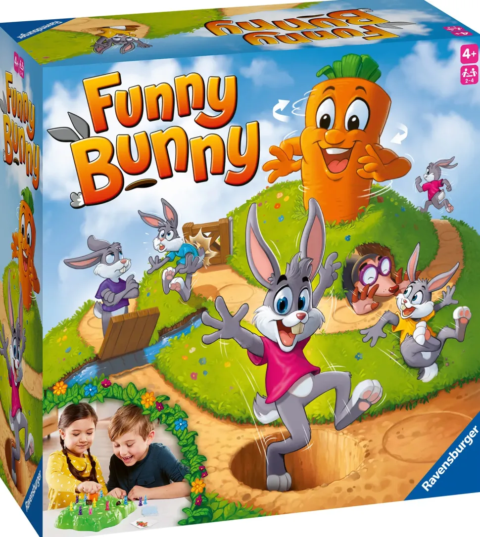 Ravensburger Funny Bunny, Gioco Da Tavolo, Da 2 A 4 Giocatori, 4+ Anni
