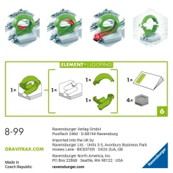 Ravensburger Gravitrax Looping Giro Della Morte, Gioco Innovativo Ed Educativo Stem, 8+ Anni, Accessorio
