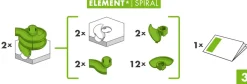 Ravensburger Gravitrax Spiral, Gioco Innovativo Ed Educativo Stem, 8+ Anni, Accessorio