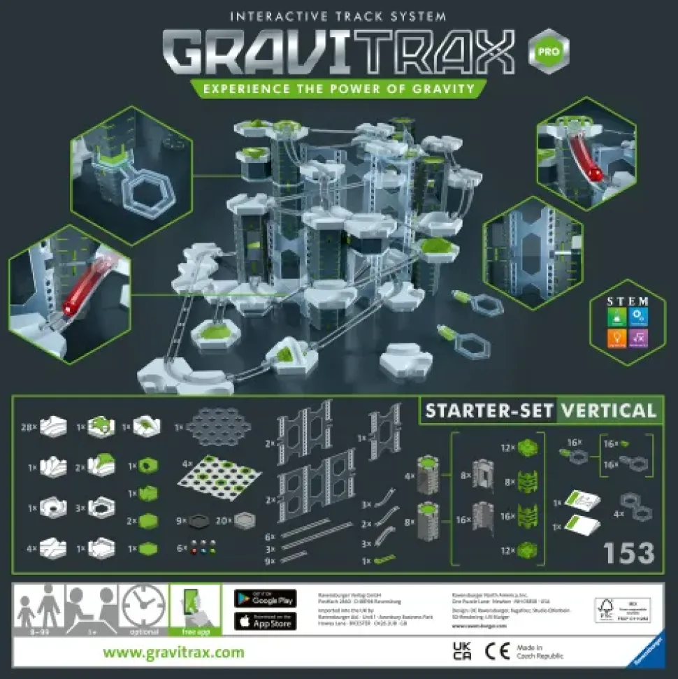 Ravensburger Gravitrax Starter Set Pro, Gioco Innovativo Ed Educativo Stem, 8+