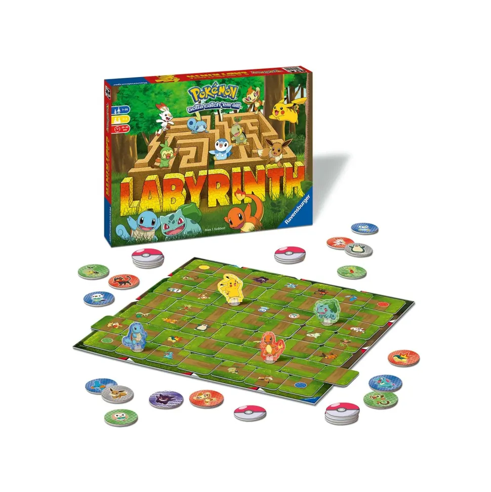 Ravensburger Labirinto Magico Pokemon, Gioco Da Tavolo, Da 2 A 4 Giocatori, 7+ Anni