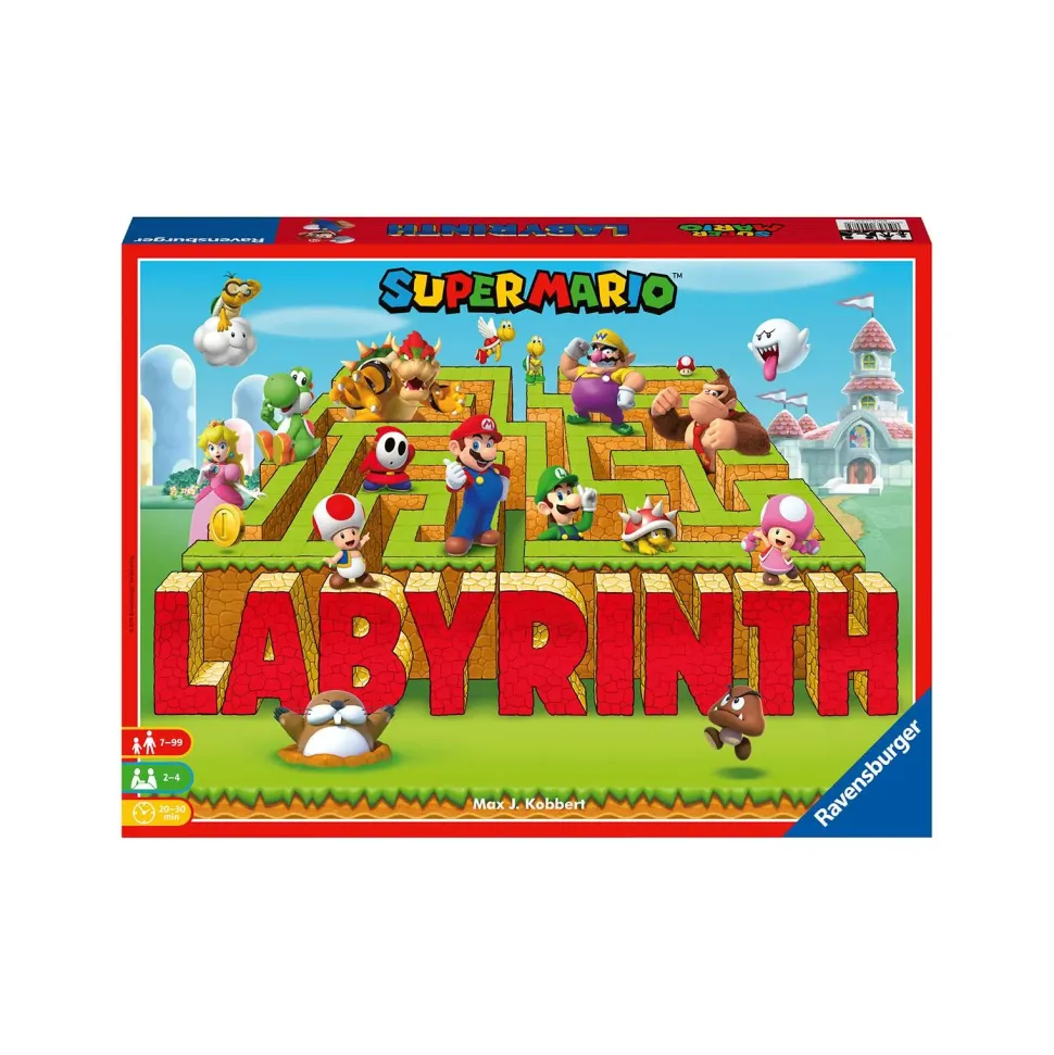 Ravensburger Labirinto Magico Super Mario, Gioco Da Tavolo, Da 2 A 4 Giocatori, 7+ Anni