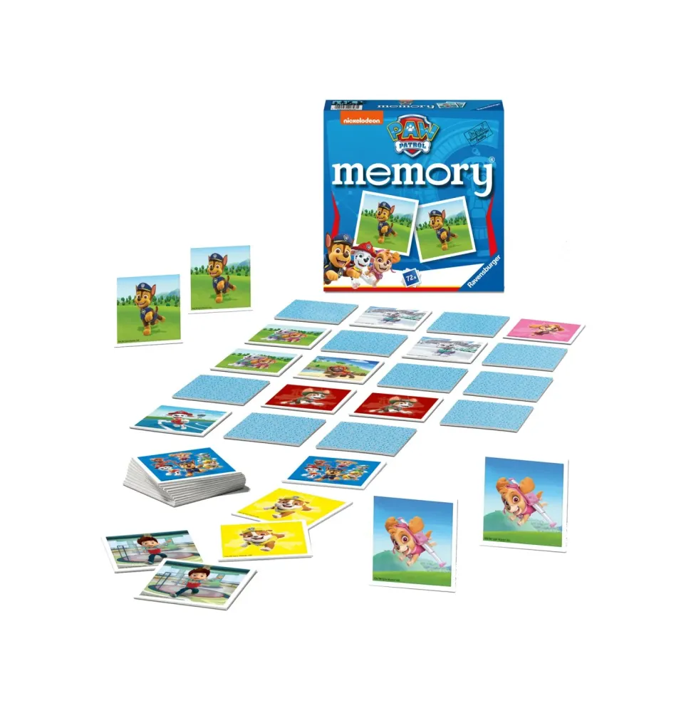Ravensburger Memory Versione Paw Patrol, 72 Tessere, Gioco Da Tavolo, 4+ Anni