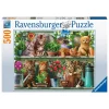 Ravensburger Puzzle 500 Pezzi Gatto Sullo Scaffale