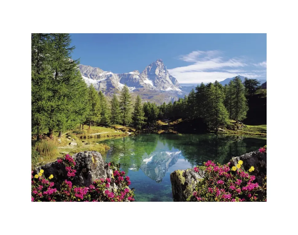 Ravensburger Puzzle 1500 Pezzi Lago Alpino Con Cervino
