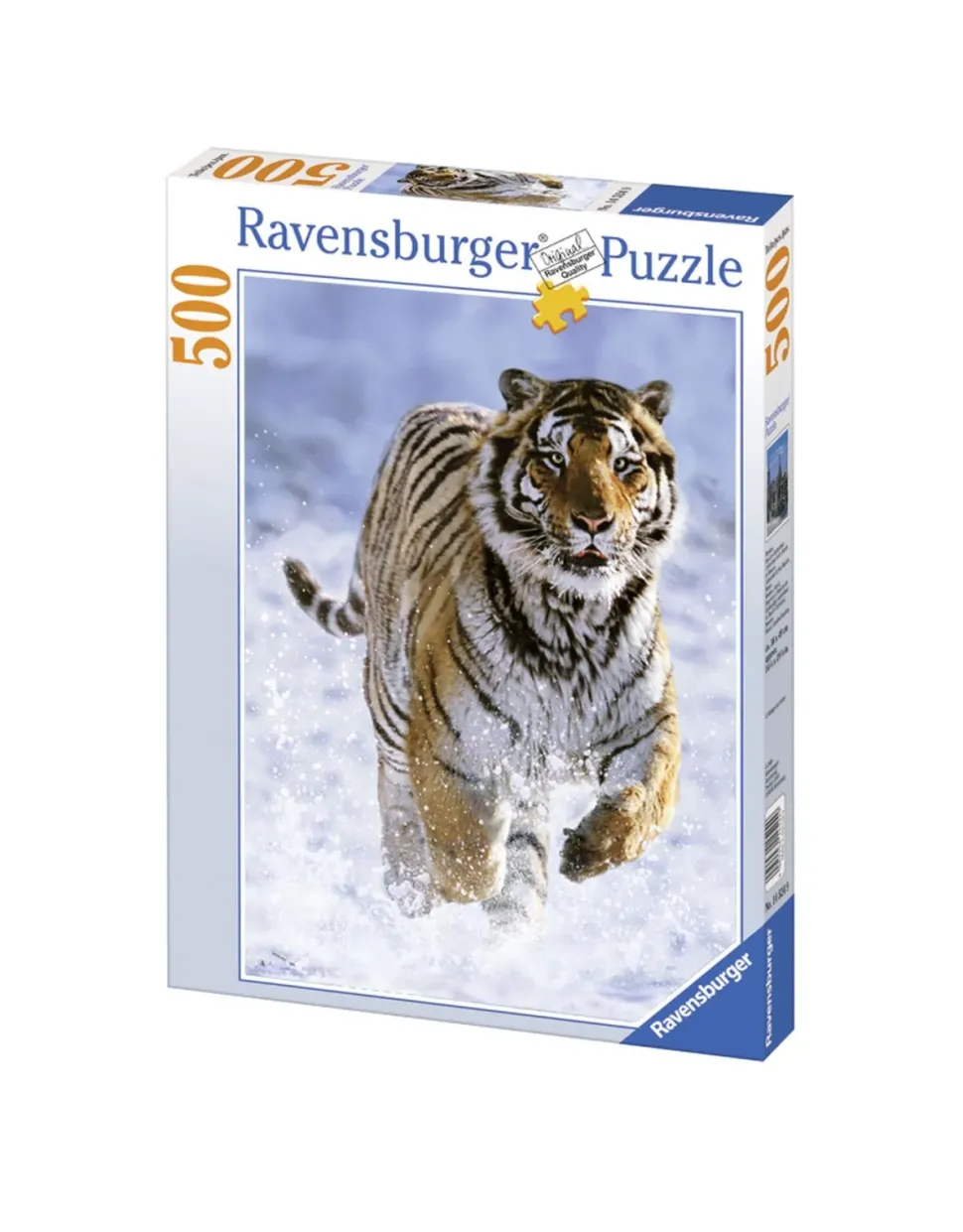 Ravensburger Puzzle 500 Pezzi Tigre Sulla Neve