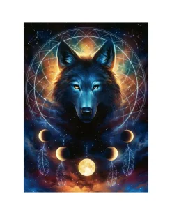 Ravensburger Puzzle 500 Pezzi Lupo Splendente