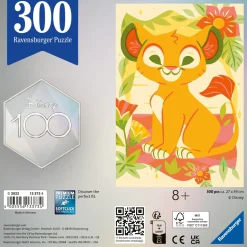 Ravensburger Puzzle Disney Il Re Leone, 300 Pezzi, 8+, Limited Edition Disney 100