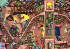 Ravensburger Puzzle La Biblioteca Bislacca, 500 Pezzi, Puzzle Adulti