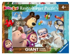 Ravensburger Puzzle Masha E Orso, Collezione 24 Giant Pavimento, 24 Pezzi, Eta Raccomandata 3+ Anni