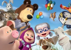 Ravensburger Puzzle Masha E Orso, Collezione 24 Giant Pavimento, 24 Pezzi, Eta Raccomandata 3+ Anni