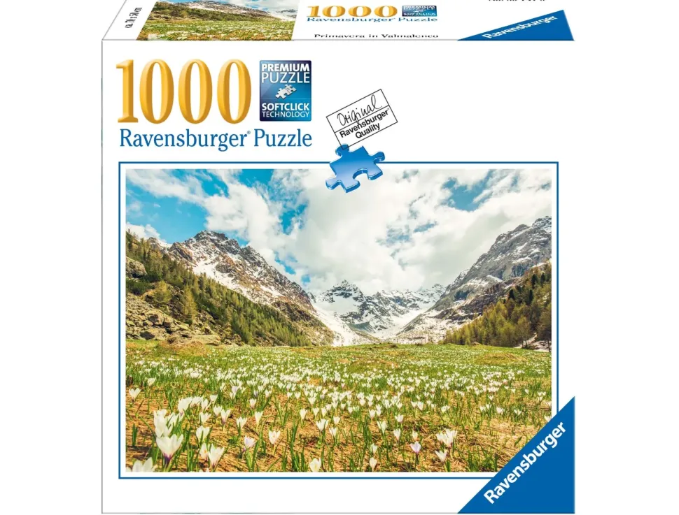 Ravensburger Puzzle Primavera In Valmalenco, Collezione Meraviglie Italiane, 1000 Pezzi, Puzzle Adulti