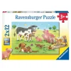 Ravensburger Puzzle 2X12 Pezzi Gli Animali Della Fattoria