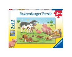 Ravensburger Puzzle 2X12 Pezzi Gli Animali Della Fattoria