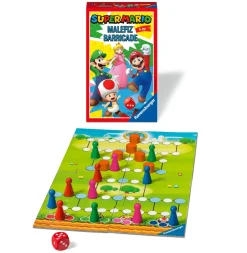 Ravensburger Super Mario Travel, Gioco Da Tavolo Tascabile, 2-4 Giocatori, 6+ Anni