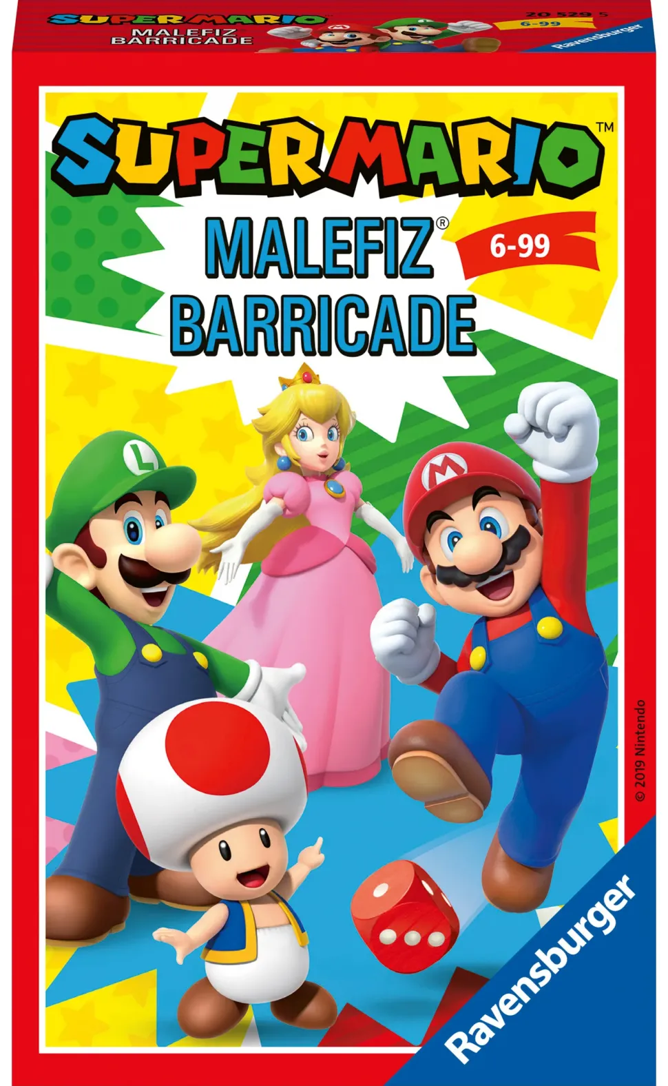 Ravensburger Super Mario Travel, Gioco Da Tavolo Tascabile, 2-4 Giocatori, 6+ Anni