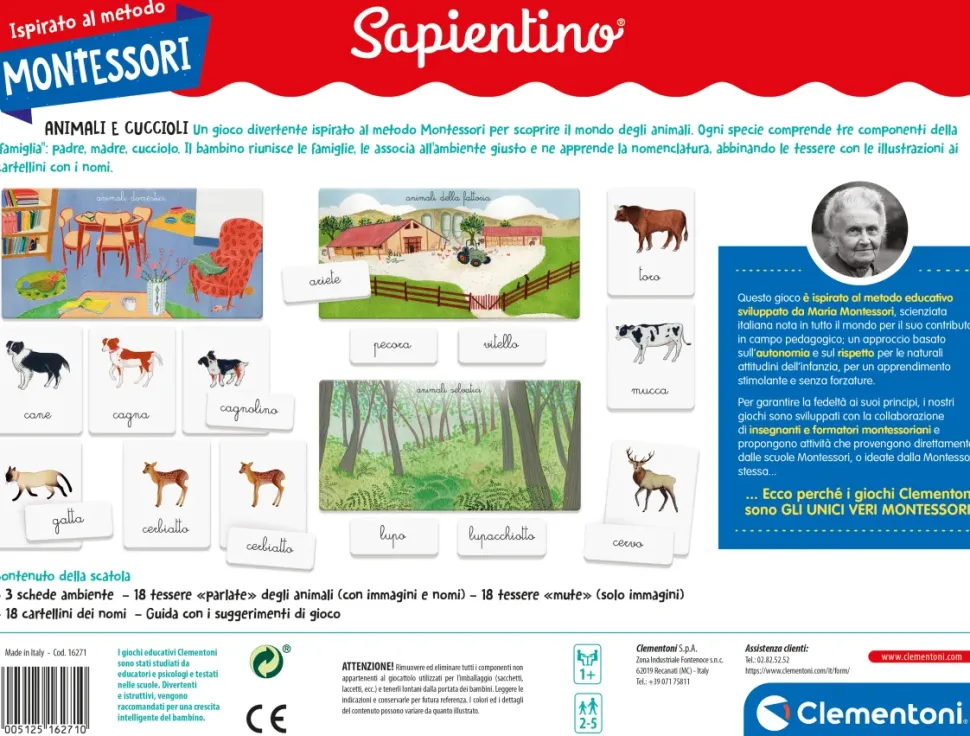 Sapientino Montessori Gli Animali E I Loro Cuccioli