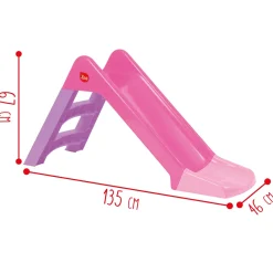 Scivolo Per Bambini, 3 Gradini Antiscivolo, Verde E Rosa, Massimo Supporto Di 30 Kg, Facile E Veloce Da Montare Disponbile In Verde E Rosa