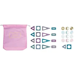 Set Costruzioni Magnetiche Rosa Da 43 Pezzi Fao Schwarz
