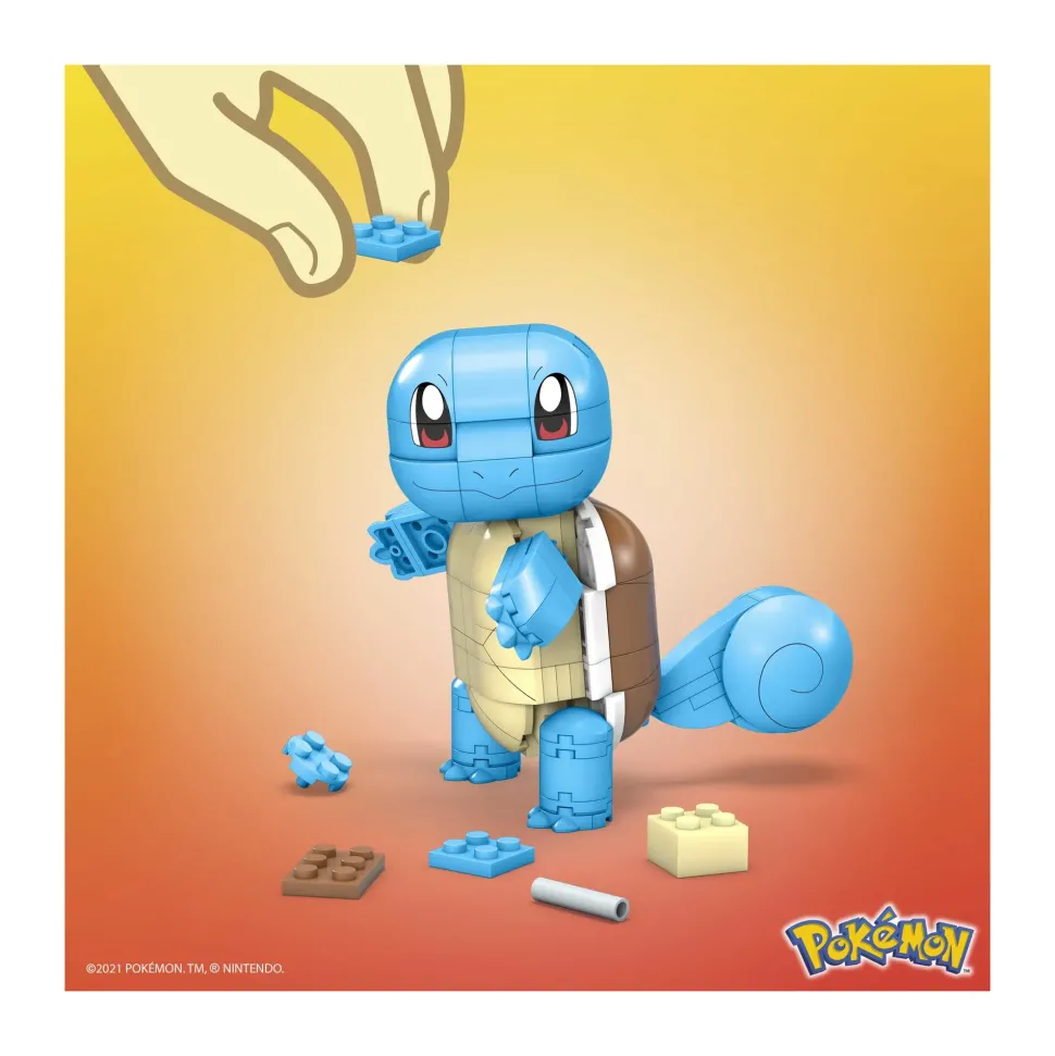Set Di Costruzioni Mega Construx Pokemon Squirtle Da Costruire Ed Esporre, Costruzioni Giocattolo Per Bambini