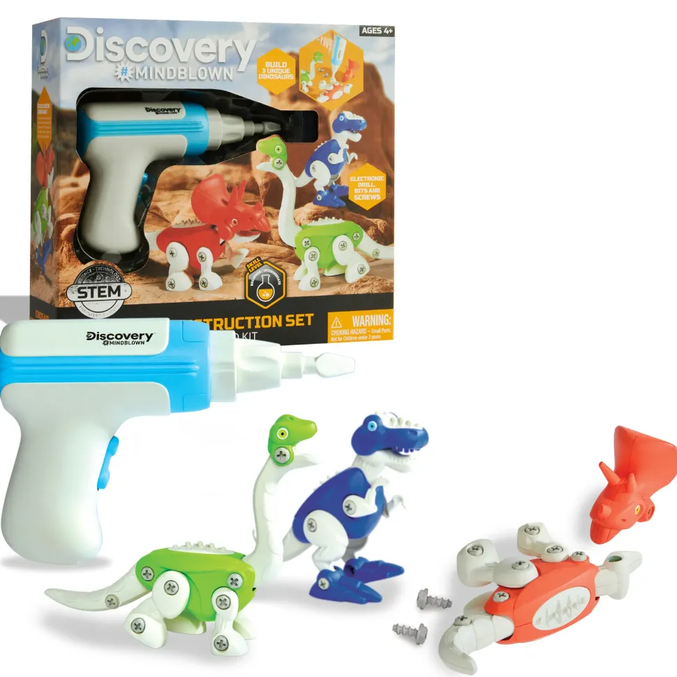 Set Dinosauri Da Costruzione 56 Pezzi Discovery Toys