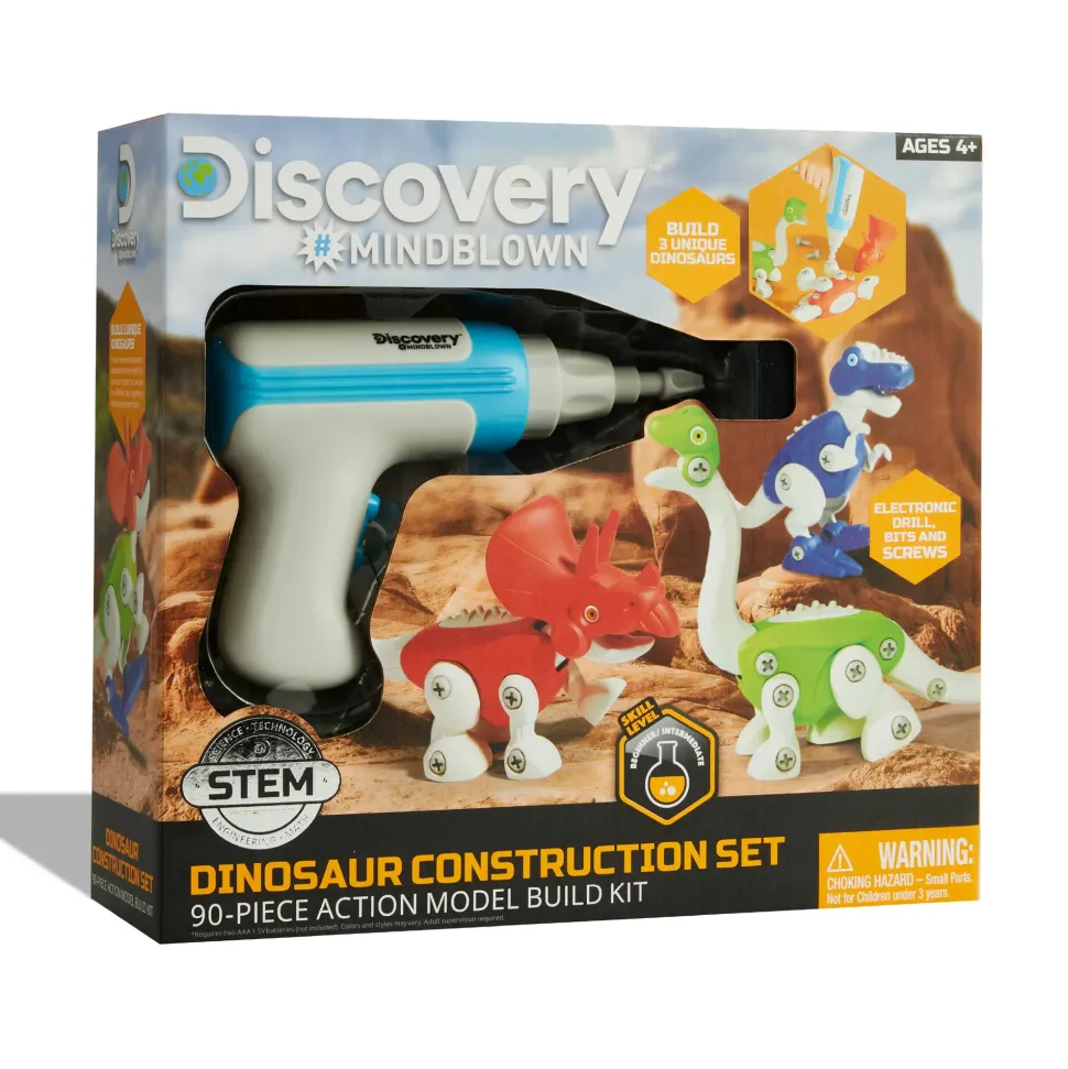 Set Dinosauri Da Costruzione 56 Pezzi Discovery Toys