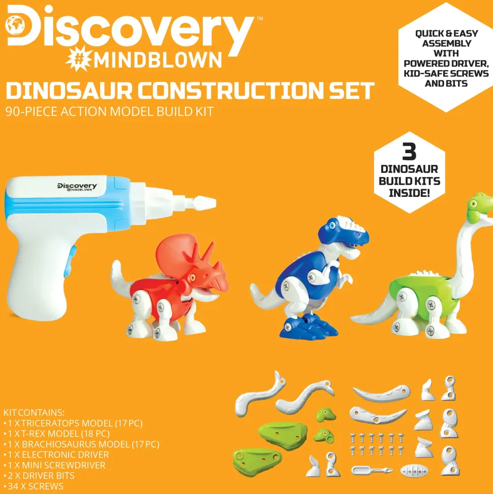 Set Dinosauri Da Costruzione 56 Pezzi Discovery Toys