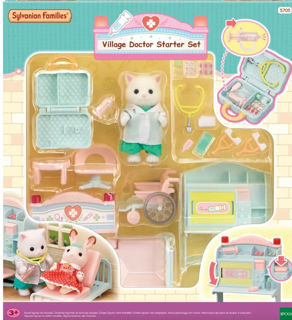 Set Dottore Del Villaggio Personaggi E Playset Del Meraviglioso Mondo Sylvanian Families