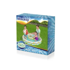Set Piscina Barriera Corallina A 2 Anelli Cm. 122 20. Include: Pallone Cm. 41 E Salvagente Cm. 51