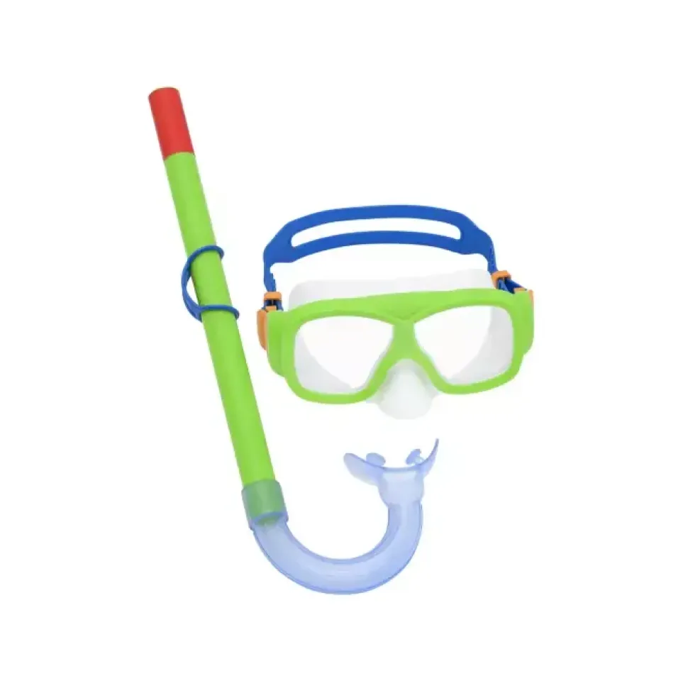 Set Snorkeling Freestyle, 7-14 Anni, 2 Colori Assortiti, Protezione Uv, Lenti In Policarbonato
