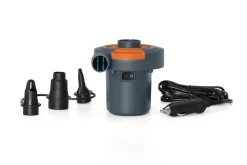 Sidewinder Pompa Di Gonfiaggio Elettrica 12 Volt Corrente Alternata/Corrente Continua(Contenuto: Pompa Di Gonfiaggico Elettrica, 3 Adattatori Per Valvole, 220-240 V / 50 Hz 12 V Cc)
